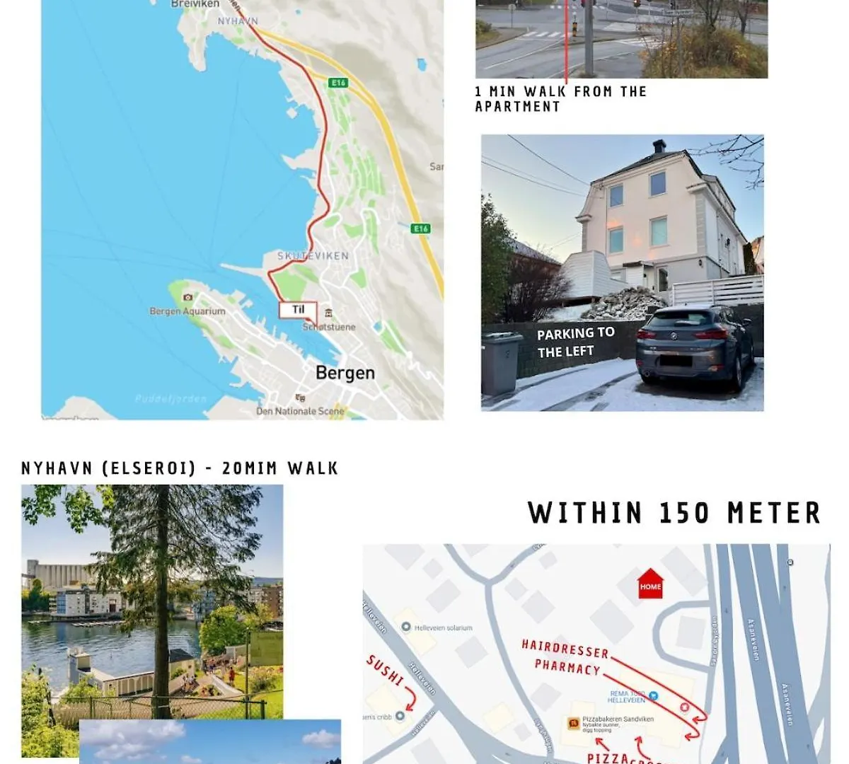 ベルゲンPanoramic Views And Garden!アパートメント ノルウェー